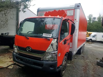 JHHSDM2H9HK****** 2017 Hino 195 ISUZU NRR 20FT CAB & CHASSIS STUDIO DUMP TRUCK 57K