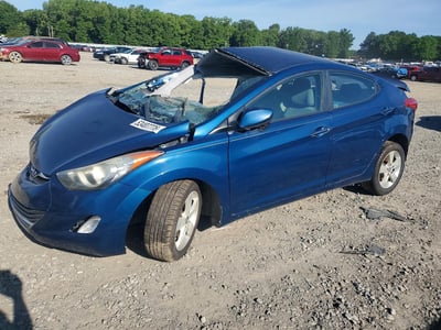 KMHDH4AEXDU****** 2013 Hyundai Elantra