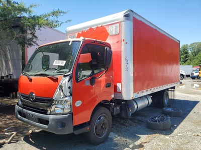 JHHSDM2H9HK****** 2017 Hino 195 ISUZU NRR 20FT CAB & CHASSIS STUDIO DUMP TRUCK 57K
