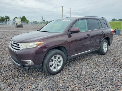 5TDBK3EH2DS****** 2013 Toyota Highlander