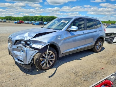 5UXWX9C53E0****** Salvage and Wrecked 2014 BMW X3 in FREETOWN