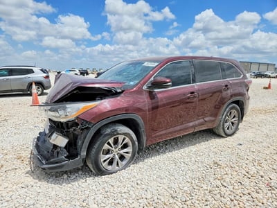 5TDZKRFH1FS****** 2015 Toyota Highlander
