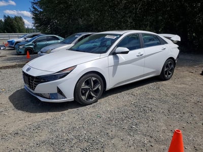 KMHLN4AJ6NU****** 2022 Hyundai Elantra Hybrid