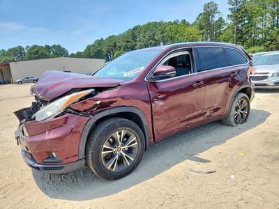 5TDJKRFH6GS****** 2016 Toyota Highlander