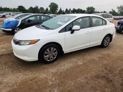 2HGFB2F5XCH****** 2012 Honda Civic