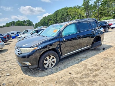 5TDBK3EH9CS****** 2012 Toyota Highlander