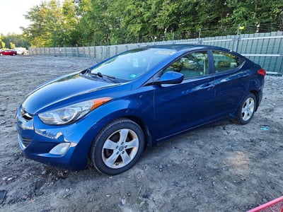 KMHDH4AE3DU****** 2013 Hyundai Elantra