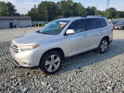 5TDYK3EH8CS****** 2012 Toyota Highlander