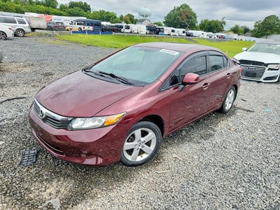 2HGFB2F5XCH****** 2012 Honda Civic