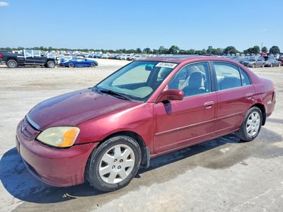 1HGES25772L****** 2002 Honda Civic