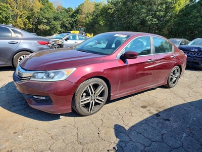 1HGCR2F58GA****** 2016 Honda Accord