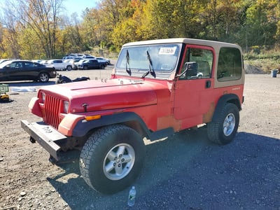 2J4FY19P8MJ****** 1991 Jeep Wrangler