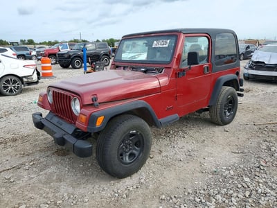 1J4FY29P2WP****** 1998 Jeep Wrangler