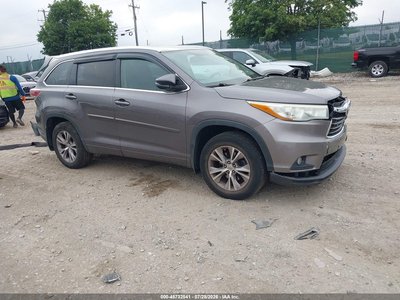 5TDJKRFHXFS****** 2015 Toyota Highlander